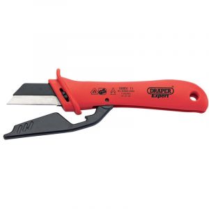 Draper Tools Expert 180mm VDE Approved Fully Insulated Cable Knife