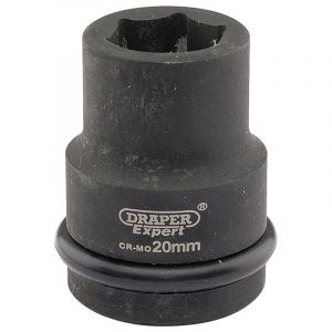 Draper Tools Expert 20mm 3/4 Square Drive Hi-Torq® 6 Point Impact Socket