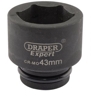 Draper Tools Expert 43mm 3/4 Square Drive Hi-Torq® 6 Point Impact Socket