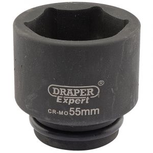 Draper Tools Expert 55mm 3/4 Square Drive Hi-Torq® 6 Point Impact Socket