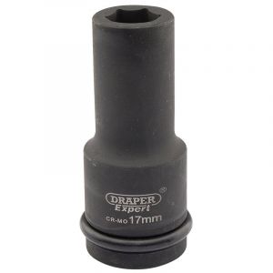 Draper Tools Expert 17mm 3/4 Square Drive Hi-Torq® 6 Point Deep Impact Socket