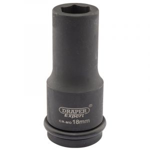 Draper Tools Expert 18mm 3/4 Square Drive Hi-Torq® 6 Point Deep Impact Socket