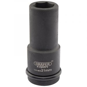 Draper Tools Expert 21mm 3/4 Square Drive Hi-Torq® 6 Point Deep Impact Socket
