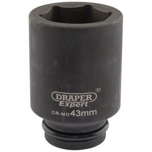 Draper Tools Expert 43mm 3/4 Square Drive Hi-Torq® 6 Point Deep Impact Socket