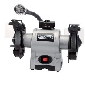Draper Tools 150mm Bench Grinder With Worklight (370W)