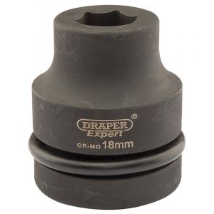 Draper Tools Expert 18mm 1 Square Drive Hi-Torq® 6 Point Impact Socket