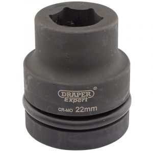 Draper Tools Expert 22mm 1 Square Drive Hi-Torq® 6 Point Impact Socket