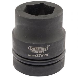 Draper Tools Expert 27mm 1 Square Drive Hi-Torq® 6 Point Impact Socket