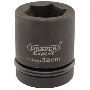 Draper Tools Expert 32mm 1 Square Drive Hi-Torq® 6 Point Impact Socket