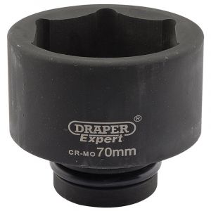 Draper Tools Expert 70mm 1 Square Drive Hi-Torq® 6 Point Impact Socket