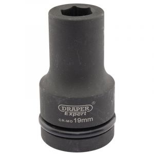 Draper Tools Expert 19mm 1 Square Drive Hi-Torq® 6 Point Deep Impact Socket
