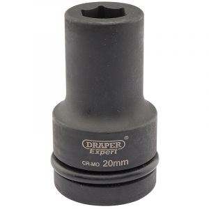 Draper Tools Expert 20mm 1 Square Drive Hi-Torq® 6 Point Deep Impact Socket