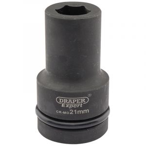 Draper Tools Expert 21mm 1 Square Drive Hi-Torq® 6 Point Deep Impact Socket