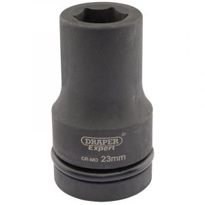Draper Tools Expert 23mm 1 Square Drive Hi-Torq® 6 Point Deep Impact Socket