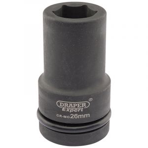 Draper Tools Expert 26mm 1 Square Drive Hi-Torq® 6 Point Deep Impact Socket