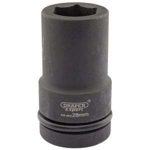 Draper Tools Expert 28mm 1 Square Drive Hi-Torq® 6 Point Deep Impact Socket