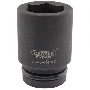 Draper Tools Expert 43mm 1 Square Drive Hi-Torq® 6 Point Deep Impact Socket