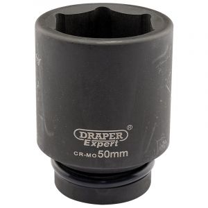 Draper Tools Expert 50mm 1 Square Drive Hi-Torq® 6 Point Deep Impact Socket