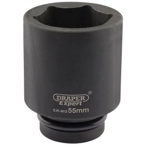 Draper Tools Expert 55mm 1 Square Drive Hi-Torq® 6 Point Deep Impact Socket