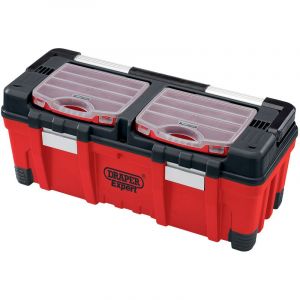 Draper Tools Expert 660mm Tool Box with Organisers and Tote Tray