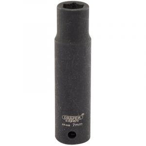 Draper Tools Expert 7mm 1/4 Square Drive Hi-Torq® 6 Point Deep Impact Socket