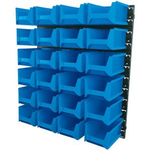 Draper Tools 24 Bin Wall Storage Unit (Large Bins)