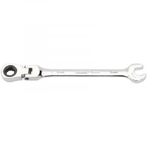 Draper Tools Metric Combination Spanner with Flexible Head and Double Ratcheting Features (8mm)