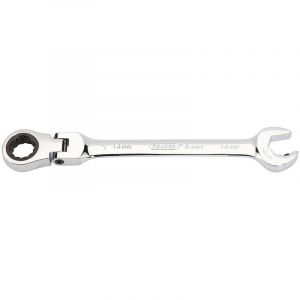 Draper Tools Metric Combination Spanner with Flexible Head and Double Ratcheting Features (14mm)