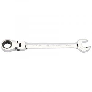 Draper Tools Metric Combination Spanner with Flexible Head and Double Ratcheting Features (17mm)