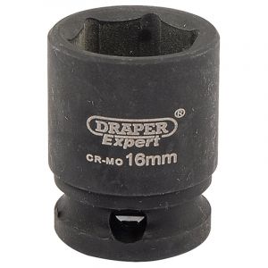 Draper Tools Expert 16mm 3/8 Square Drive Hi-Torq® 6 Point Impact Socket