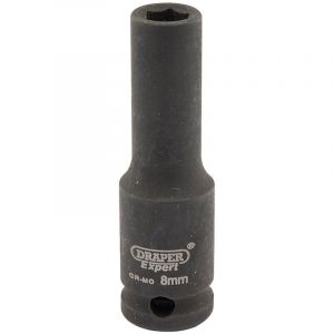 Draper Tools Expert 8mm 3/8 Square Drive Hi-Torq® 6 Point Deep Impact Socket