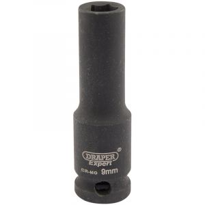 Draper Tools Expert 9mm 3/8 Square Drive Hi-Torq® 6 Point Deep Impact Socket