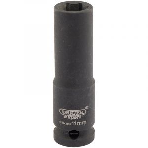 Draper Tools Expert 11mm 3/8 Square Drive Hi-Torq® 6 Point Deep Impact Socket