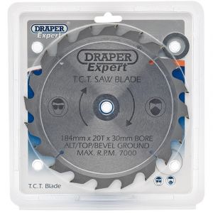 Draper Tools Expert TCT Saw Blade 184X30mmx20T