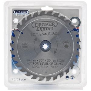 Draper Tools Expert TCT Saw Blade 184X30mmx30T