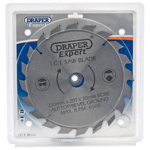Draper Tools Expert TCT Saw Blade 230X30mmx20T