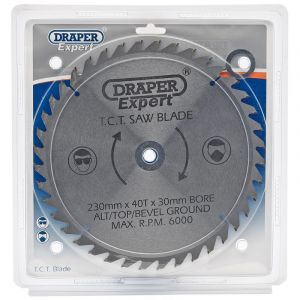 Draper Tools Expert TCT Saw Blade 230X30mmx40T