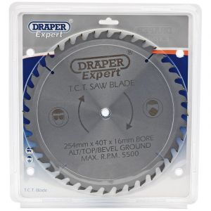 Draper Tools Expert TCT Saw Blade 254X16mmx40T