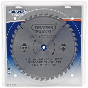 Draper Tools Expert TCT Saw Blade 315X30mmx40T
