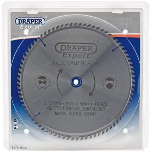 Draper Tools Expert TCT Saw Blade 315X30mmx80T