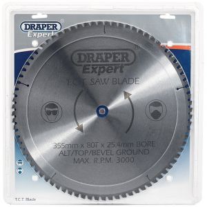 Draper Tools Expert TCT Saw Blade 355X25.4mmx80T