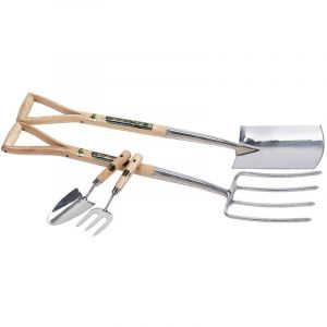 Draper Tools Stainless Steel Fork with Spade Set and Hand Trowel with Hand Fork Set (4 Piece)