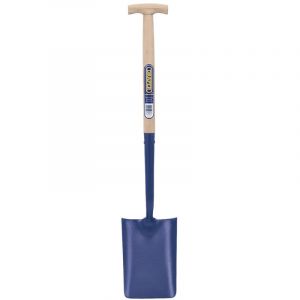 Draper Tools Expert Solid Forged T Handled Trenching Shovel with Ash Shaft