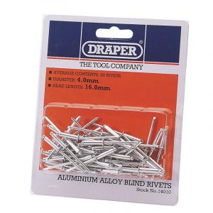 Draper Tools 50 x 4mm x 15.8mm Blind Rivets