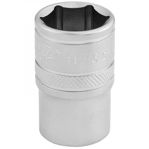Draper Tools 1/2 Square Drive 6 Point Imperial Socket (11/16)