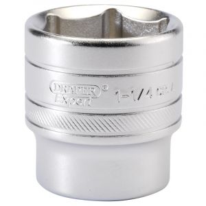 Draper Tools 1/2 Square Drive 6 Point Imperial Socket (1.1/4)