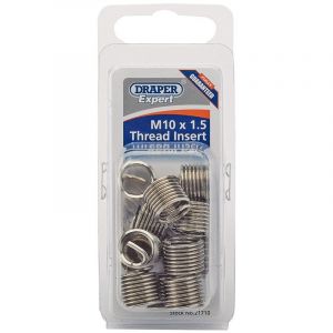 Draper Tools Expert M10 x 1.5 Metric Thread Insert Refill Pack (12)