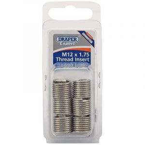 Draper Tools Expert M12 x 1.75 Metric Thread Insert Refill Pack (6)