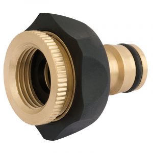 Draper Tools Brass and Rubber Tap Connector (1/2 - 3/4)