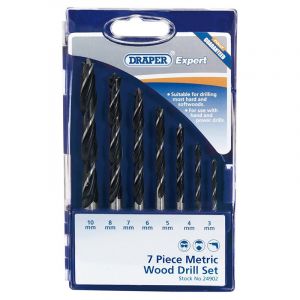 Draper Tools Metric Wood Drill Set (7 Piece)